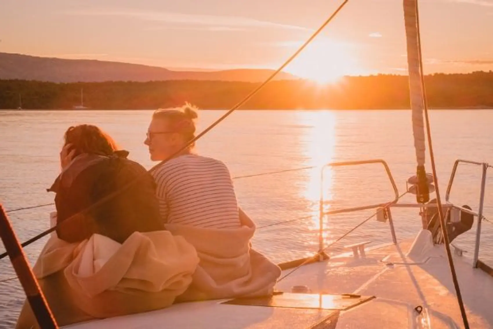 Guests watching sunrise from